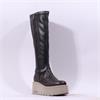Marco Moreo Vale Side Zip Knee High - Brown Taupe